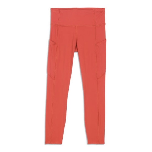 Lululemon Fast And Free High-Rise Tight Orange SZ 6 New - Picture 1 of 6
